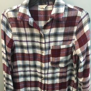 Aeropostale LS Plaid Button Up